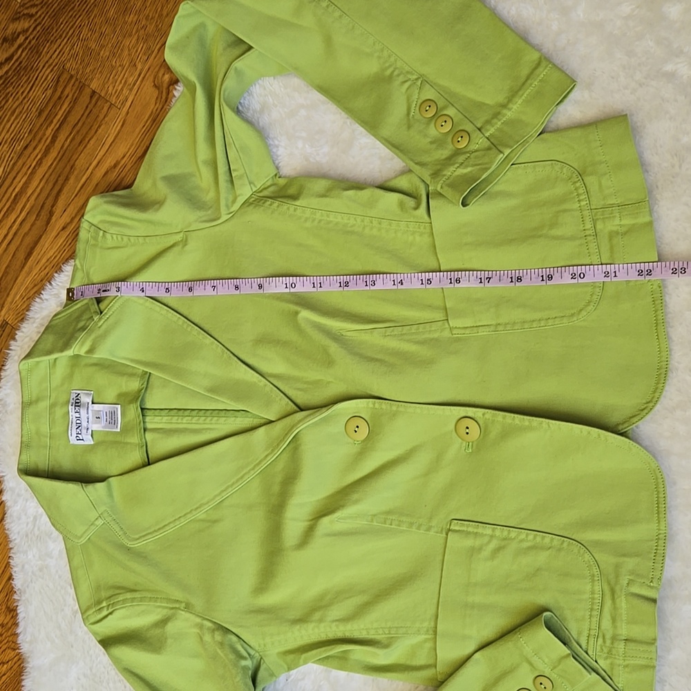 Pendleton Green Blazer, Womens Small - image 7